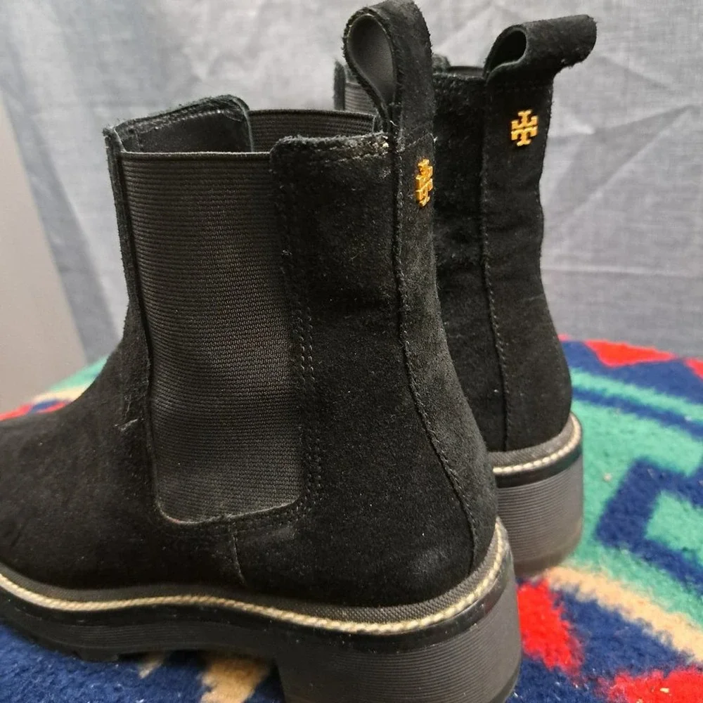 %Tory Burch Black Suede Boots Women's Size 9 M Woman / D11